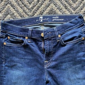 7 For All Mankind Gwenevere skinny ankle jeans, 26